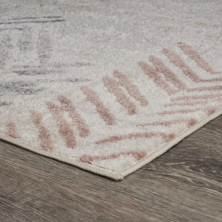 5' X 7' Ivory Eclectic Arrows Area Rug