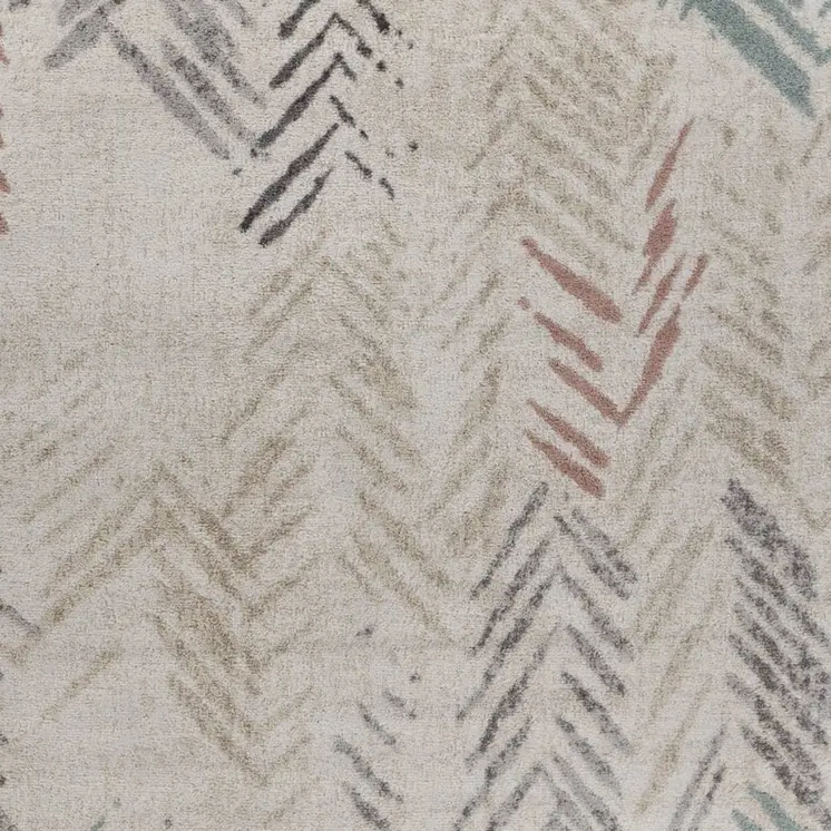 5' X 7' Ivory Eclectic Arrows Area Rug