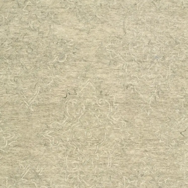 9' X 12' Light Green Floral Paradise Area Rug