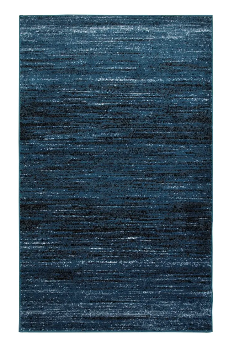 5' X 7' Blue Abstract Ocean Area Rug