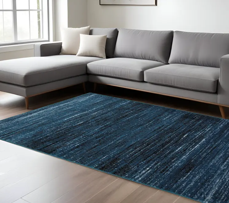8' X 10' Blue Area Rug