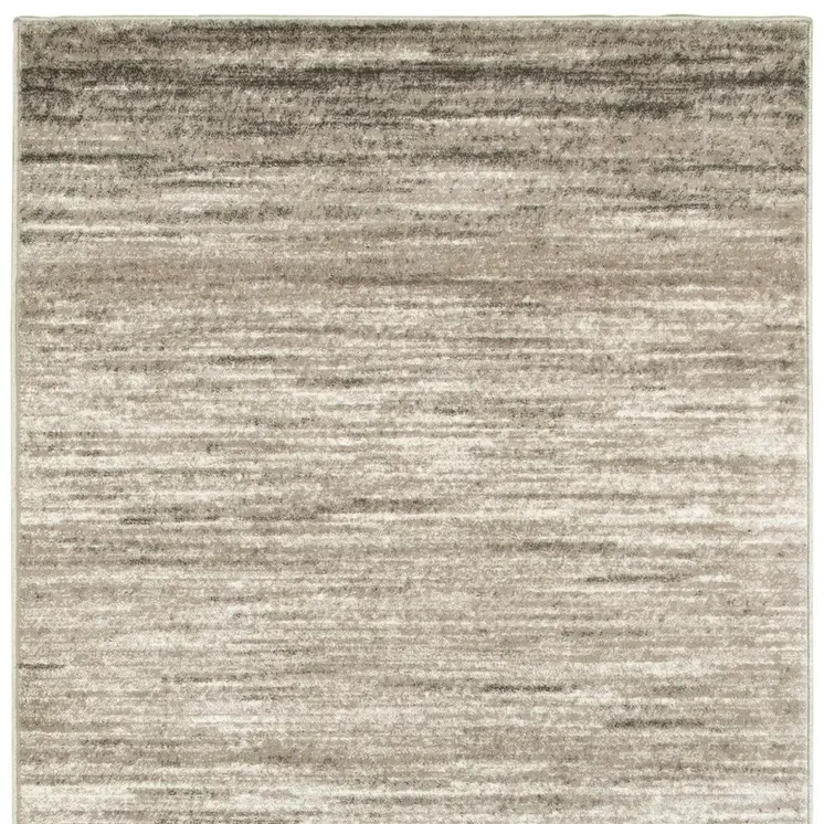 5' X 7' Beige Abstract Striations Area Rug