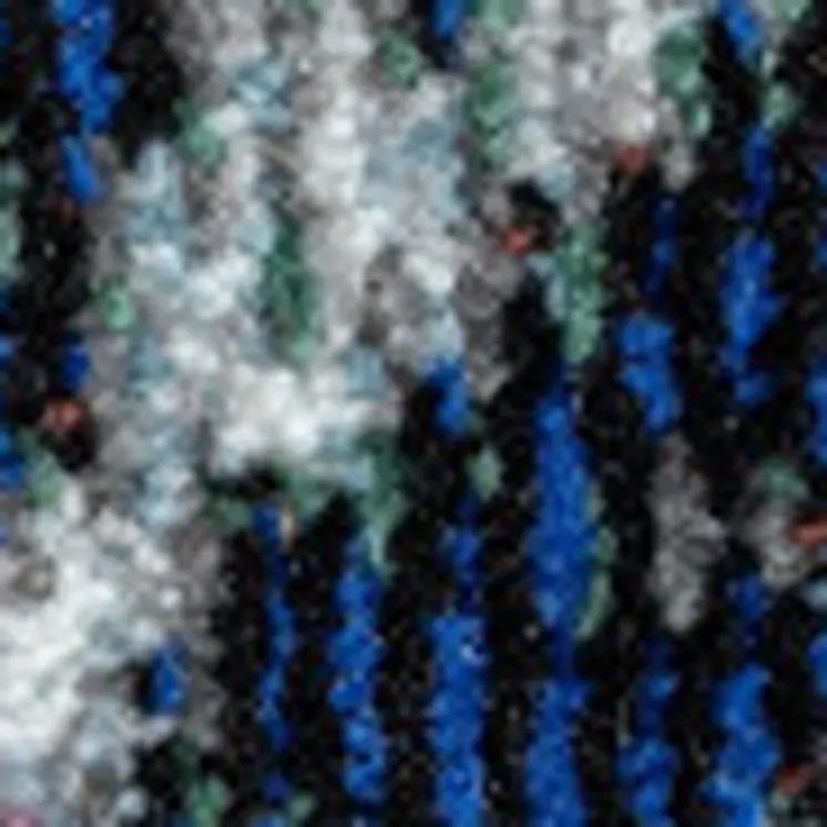 5' X 8' Navy and Gray Abstract Ice Area Rug