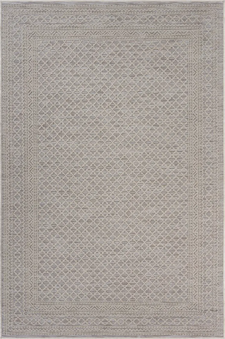 5' X 7' Gray Indoor Outdoor Area Rug
