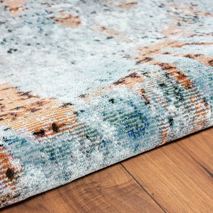 8' X 10' Rustic Brown Abstract Area Rug