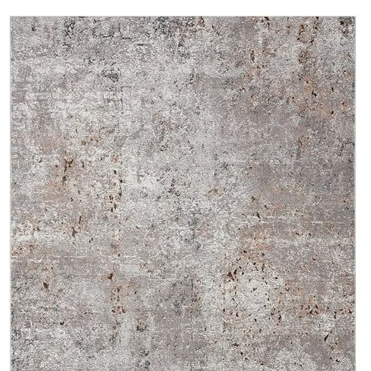 5' X 8' Light Gray Modern Abstract Area Rug