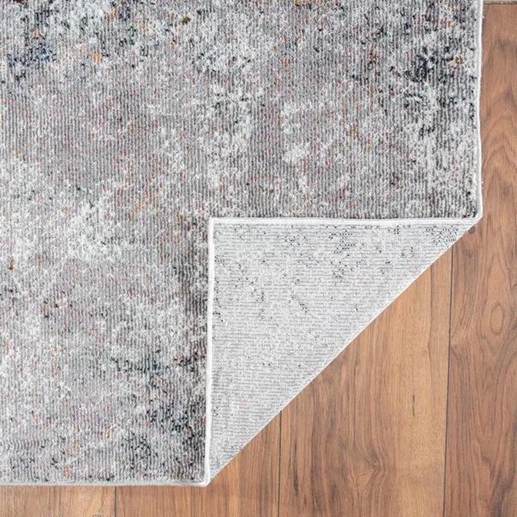 8' X 10' Light Gray Modern Abstract Area Rug