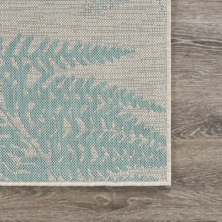 5' X 7' Gray Indoor Outdoor Area Rug