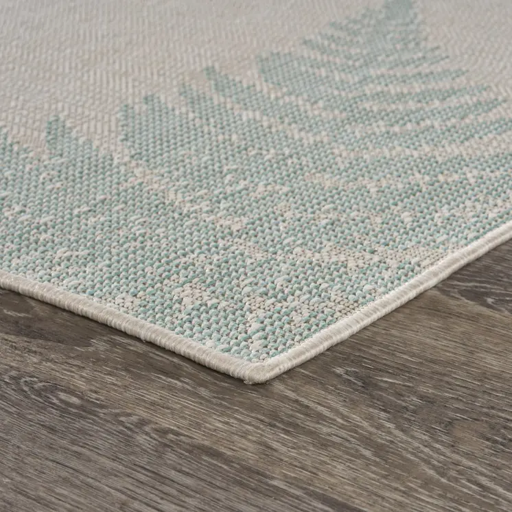 8' X 10' Gray Indoor Outdoor Area Rug