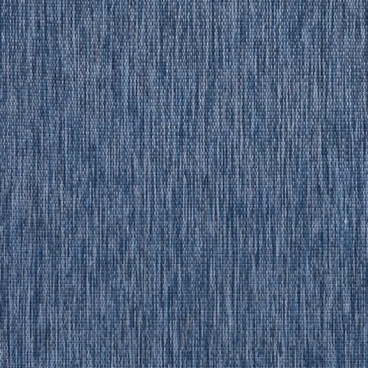 8' X 9' Blue and Natural Nautical Anchor Indoor Outdoor Area Rug