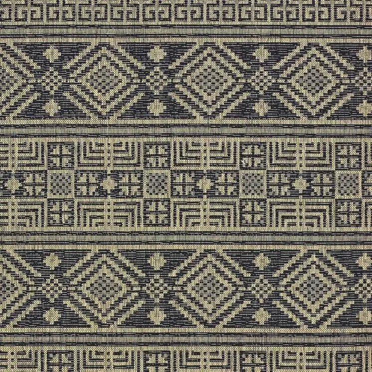 8' X 10' Brown And Black Indoor Outdoor Area Rug