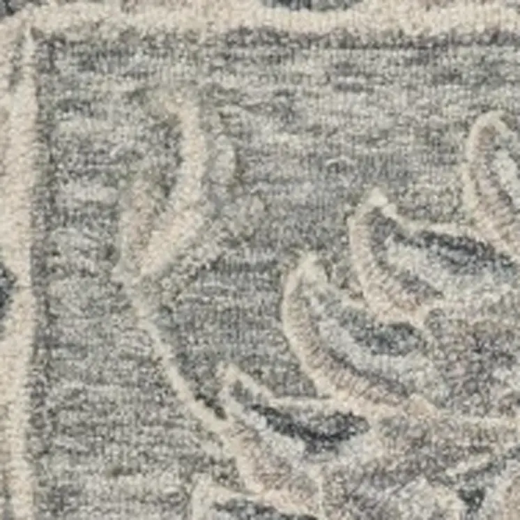 7' X 9' Gray Wool Hand Tufted Area Rug