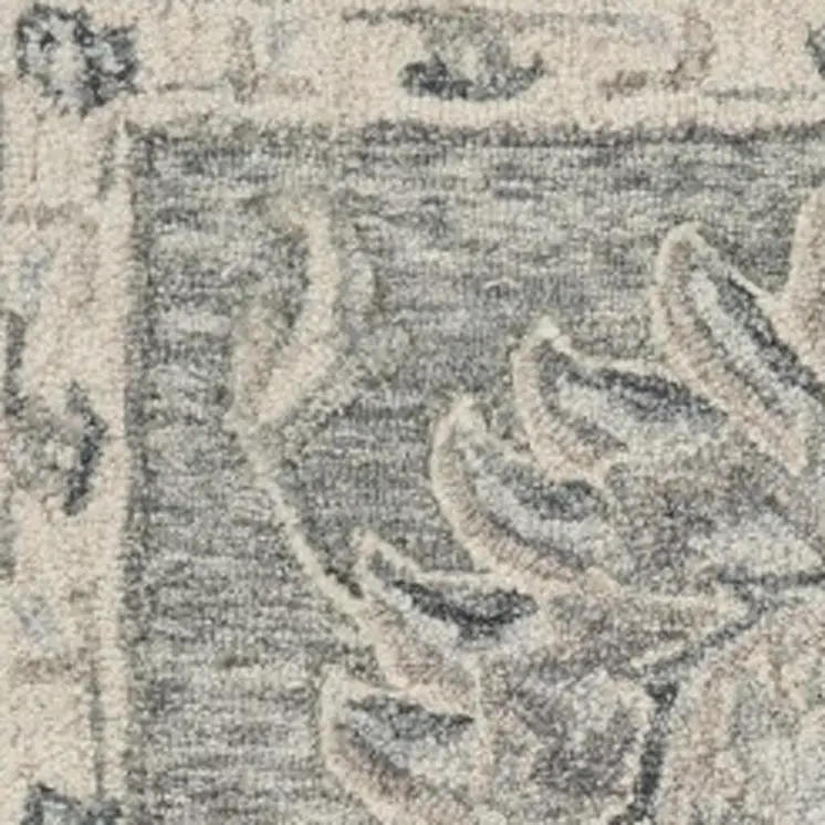 7' X 9' Gray Wool Hand Tufted Area Rug