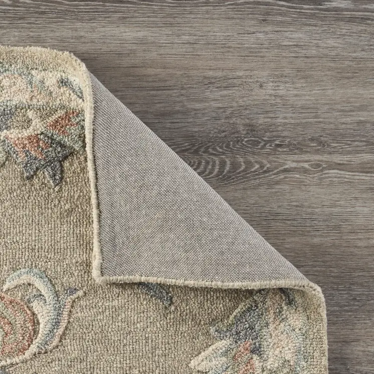 5' X 7' Gray Wool Hand Tufted Area Rug