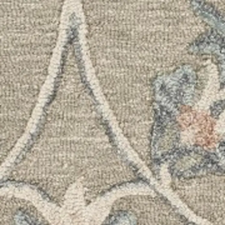5' X 7' Gray Wool Hand Tufted Area Rug