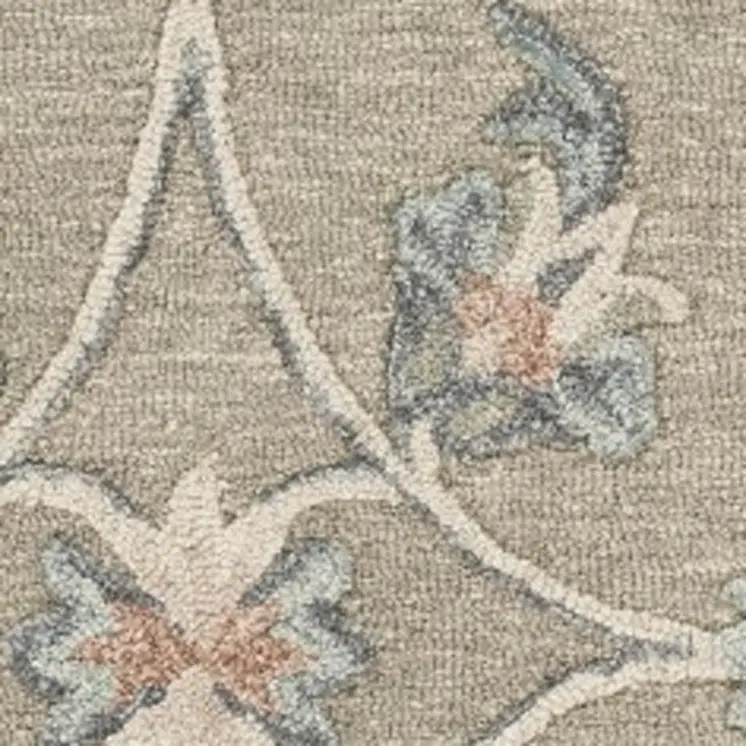 5' X 7' Gray Wool Hand Tufted Area Rug