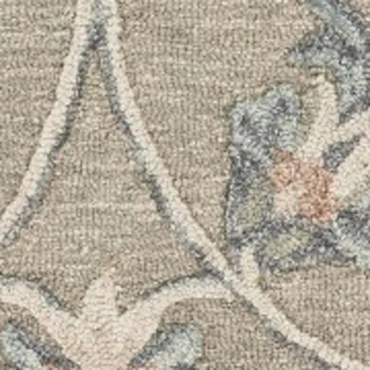 7' X 9' Gray Wool Hand Tufted Area Rug