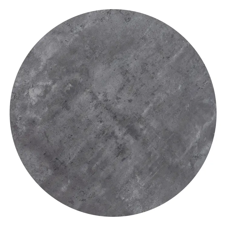32" Gray and Black Rounded Steel Bar Table