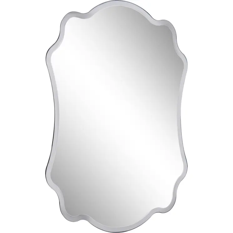 Silver Novelty Accent Glass Mirror