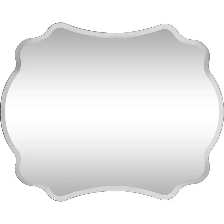Silver Novelty Accent Glass Mirror