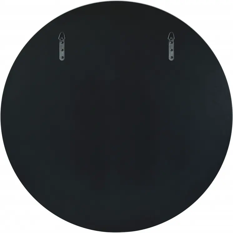 30" Clear Round Glass Framed Accent Mirror