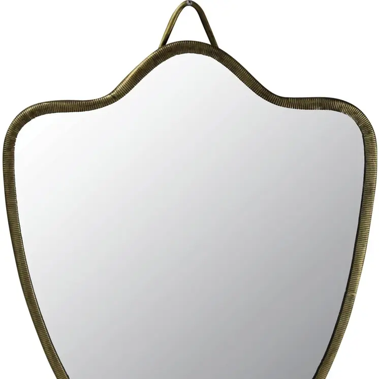 9" Gold Novelty Accent Framed Mirror