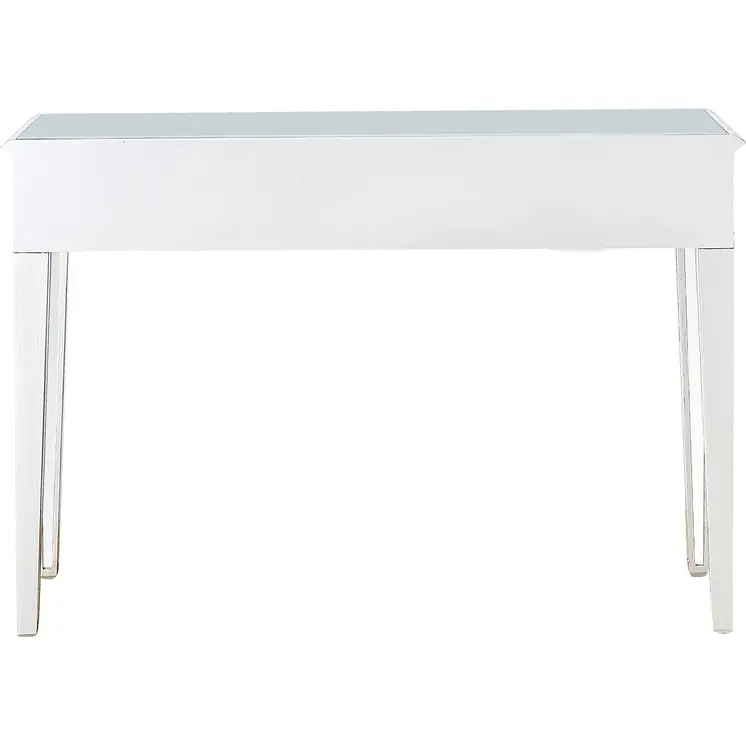 Silver Glass Mirror Console Table