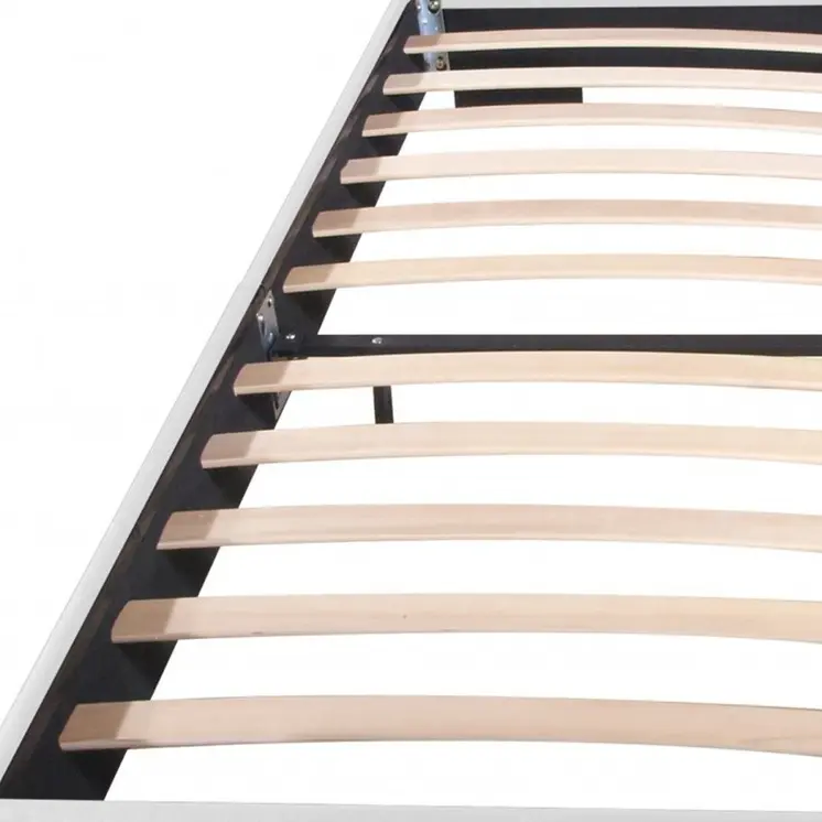 White Faux Leather King Bed Frame