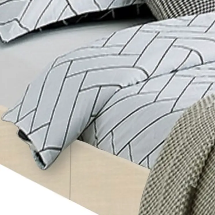 Beige Faux Leather Full Bed Frame