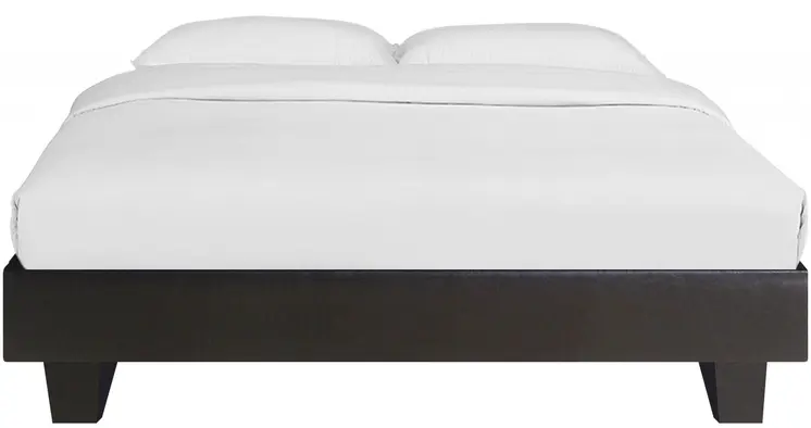 Black Wood And Linen King Bed Frame
