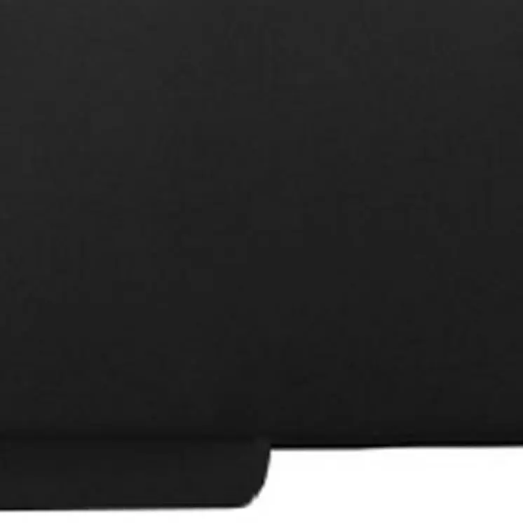 Black Solid and Manufactured Wood Queen Upholstered Faux Leather Bed Frame