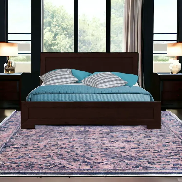 Espresso Wood Twin Platform Bed