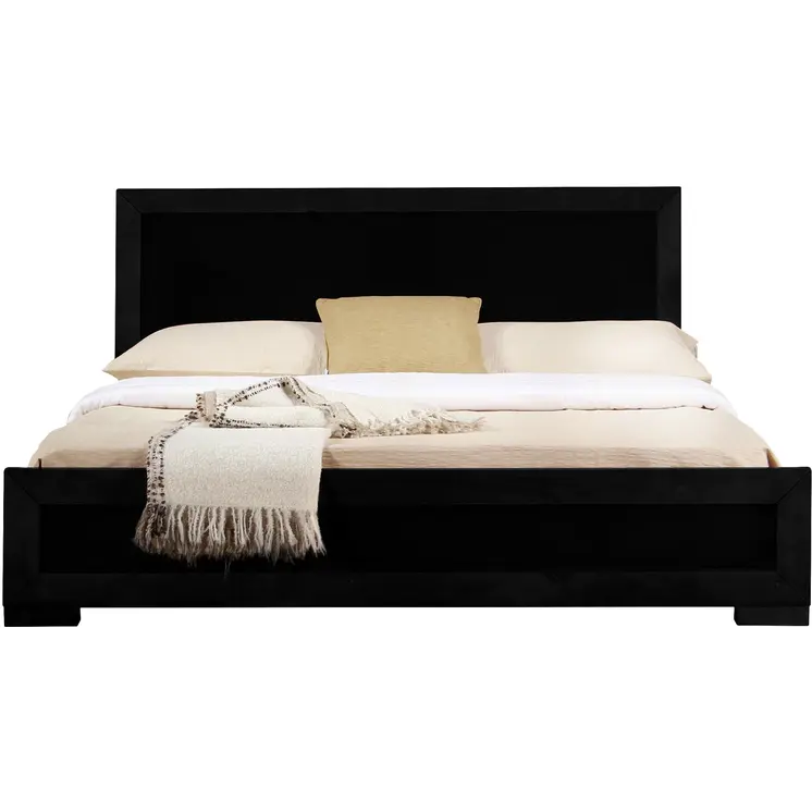 Black Wood Full Bed Frame
