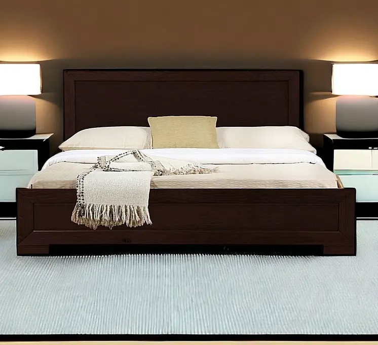 Espresso Wood Twin Platform Bed