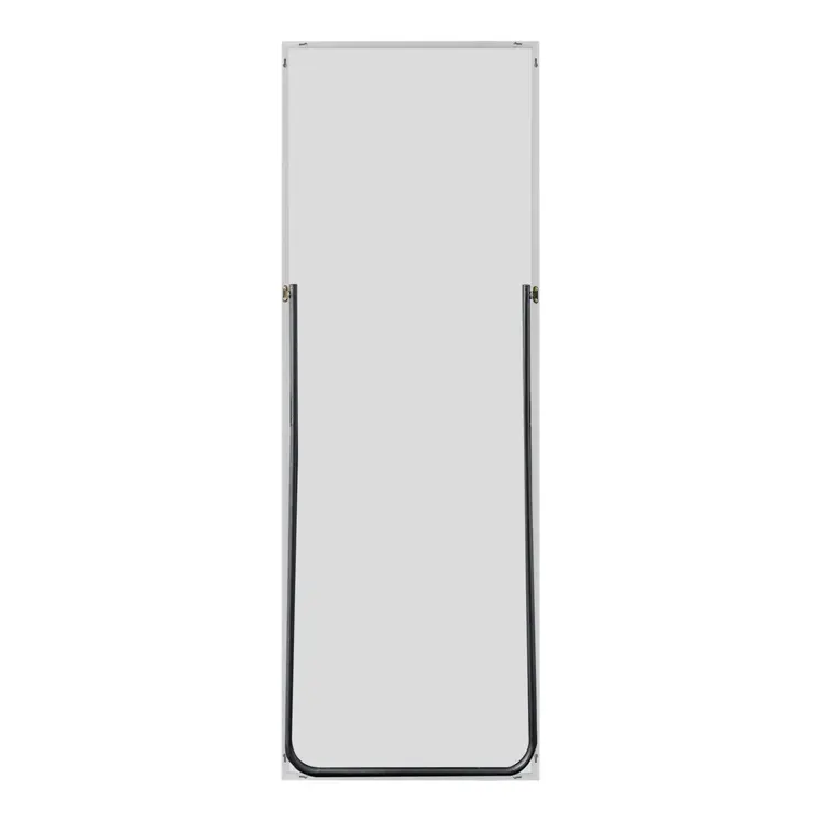 64" Silver Metal Freestanding and Wall Mount Accent Mirror