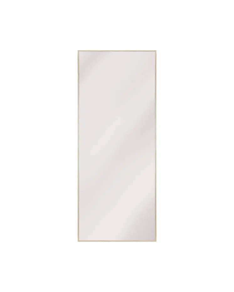 65" Natural Faux Wood Framed Standing Mirror