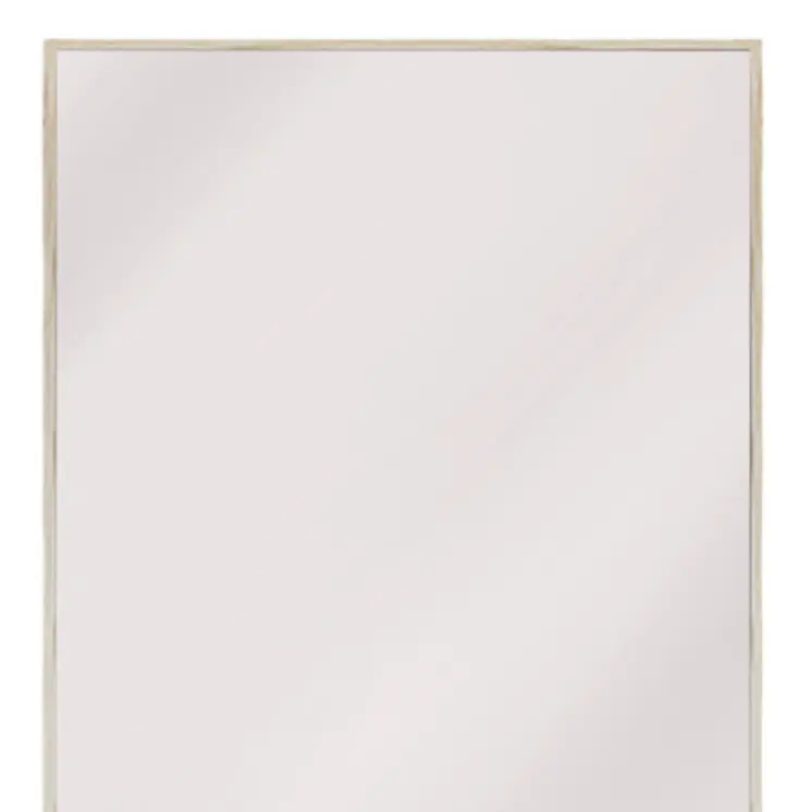 65" Natural Faux Wood Framed Standing Mirror