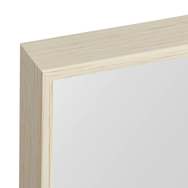 65" Natural Faux Wood Framed Standing Mirror