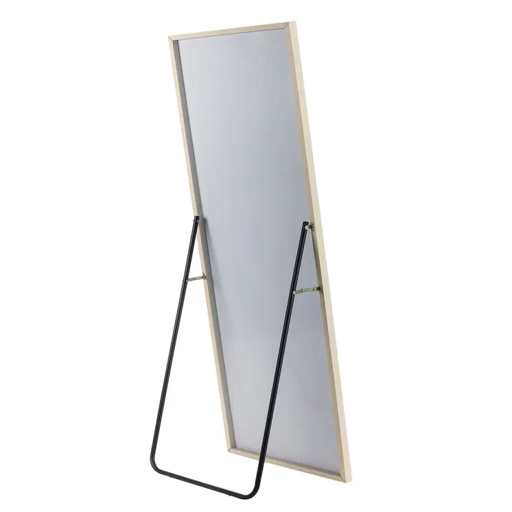 65" Natural Faux Wood Framed Standing Mirror