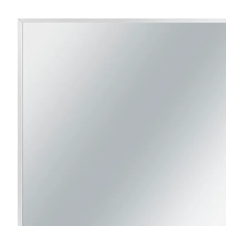 Silver Rectangular Wall Mirror