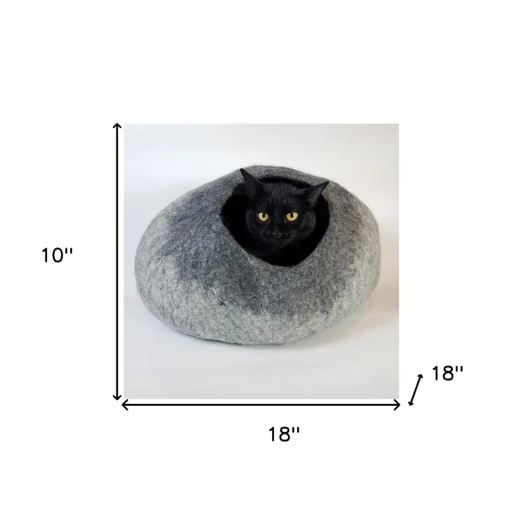 Shades of Gray Cat Cave Bed