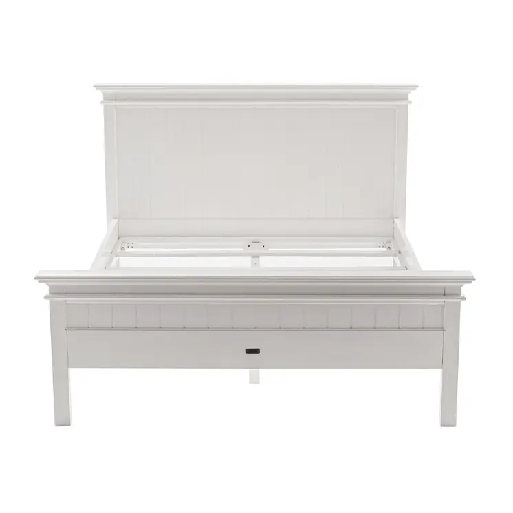 Classic White Panel Queen Size Bed