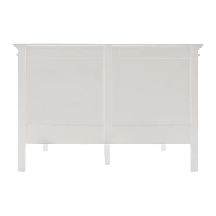 Classic White Panel Queen Size Bed