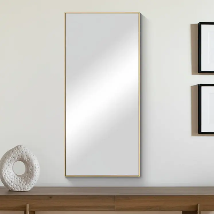 47" Gold Metal Accent Mirror