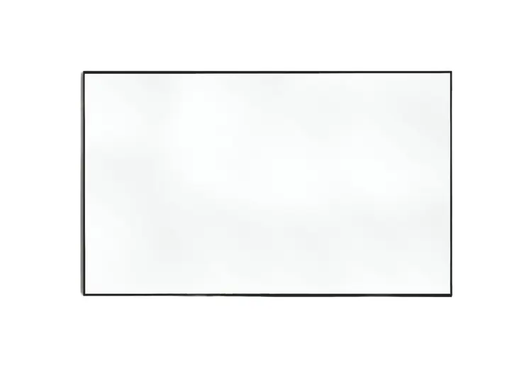 51" Black Metal Framed Full Length Hanging Mirror