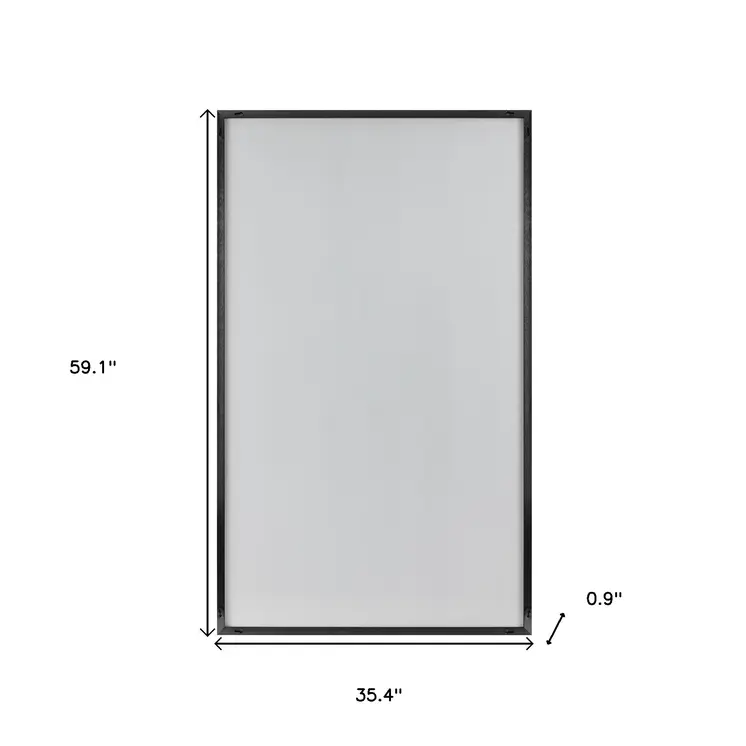 Jumbo Minimal Black Bathroom Vanity Mirror