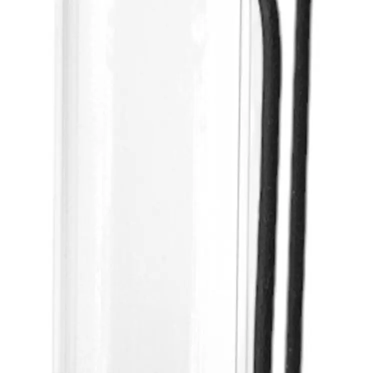 Set of Three Black Abstract Cylinder Metal Table Vase