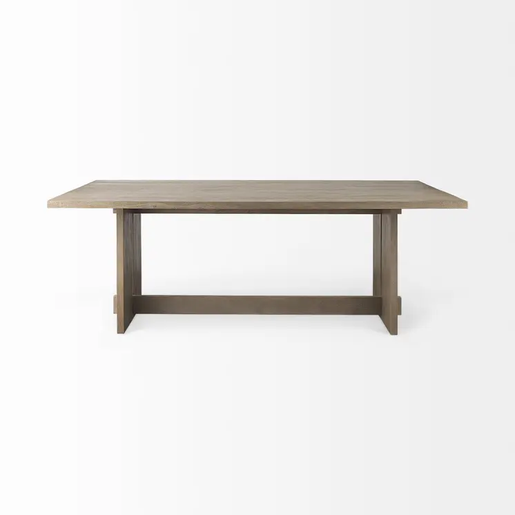 84" Taupe Dining Table