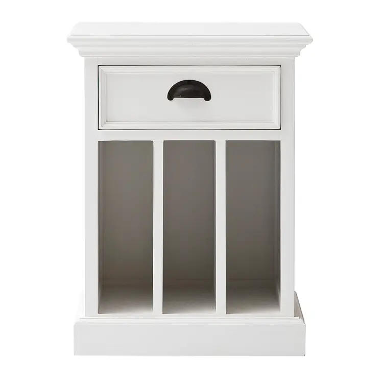 24" Solid Wood and Wood Nightstand
