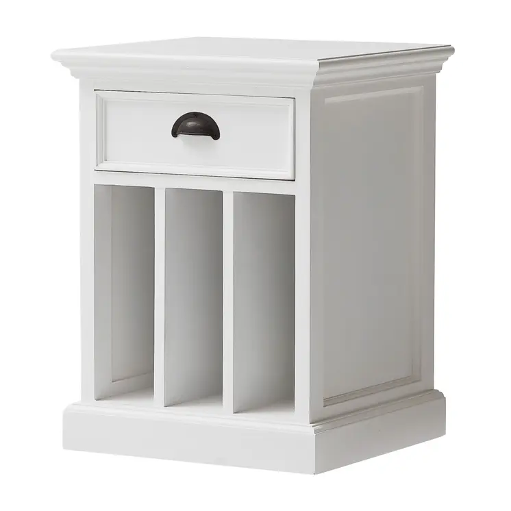 24" Solid Wood and Wood Nightstand